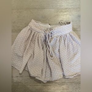 Free People Cream Polka Dot Skirt